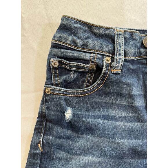 American Eagle Super Stretch Distressed Cut Off Jean‎ Shorts Women's Size 2 - Picture 7 of 8